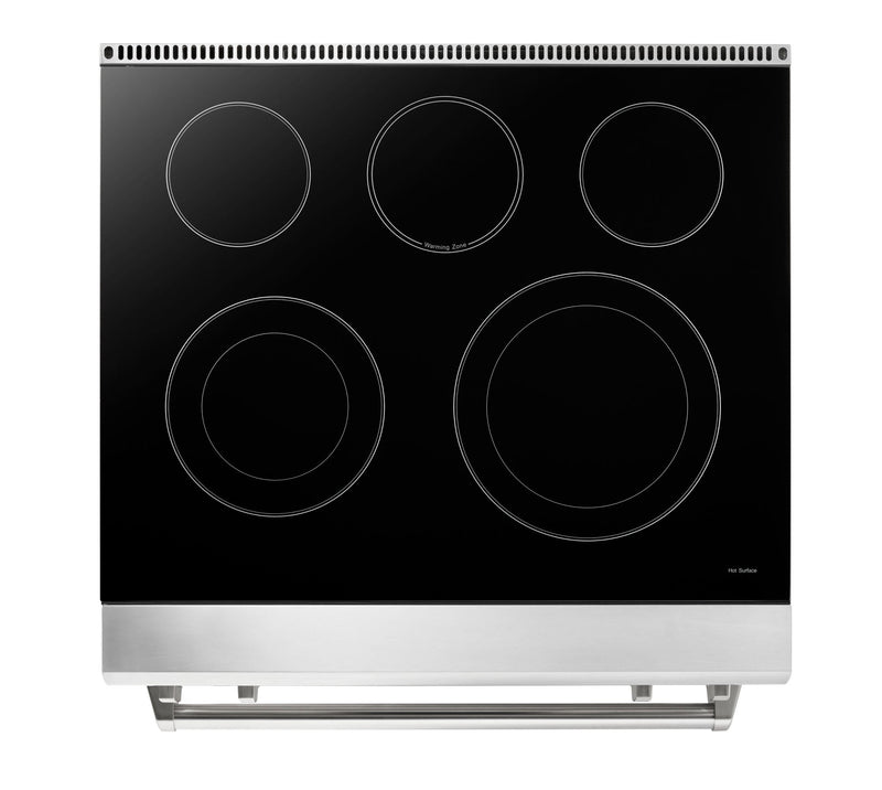 Thor Kitchen 2-Piece Appliance Package - 30-Inch Electric Range with Tilt Panel and Under Cabinet Range Hood in Stainless Steel