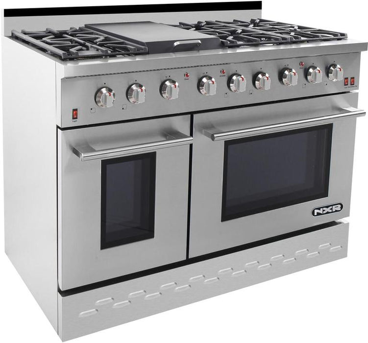 NXR 48 in. 7.2 cu.ft. Pro-Style Natural Gas Range with Convection Oven in Stainless Steel, SC4811