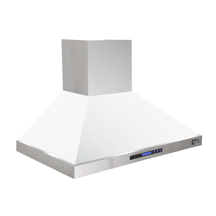 Kucht 48-Inch Wall Mounted Hood 1200 CFM in White (KRH4815A-W)