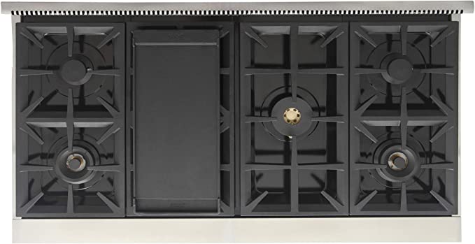 Kucht 48-Inch Gas Range in Stainless Steel with Blue Knob (KFX480-B)