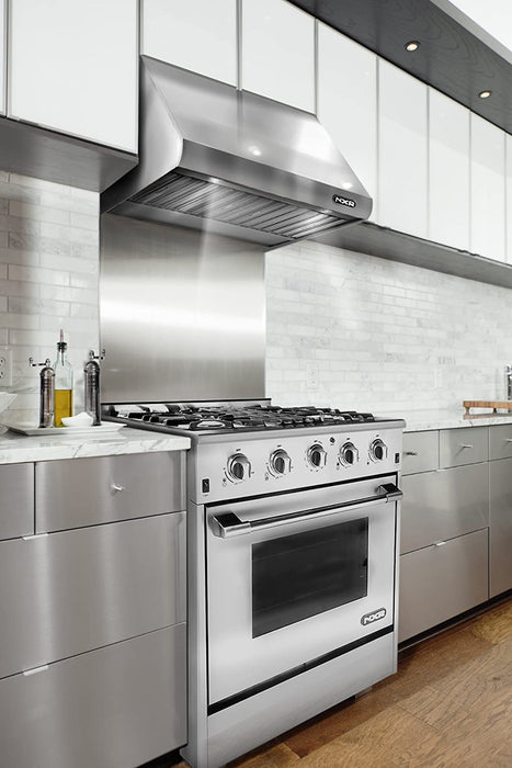 NXR 30 in. Natural Gas Range and Under Cabinet Range Hood Package, SC3055RHBD
