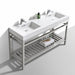 cisco-60-double-sink-stainless-steel-console-with-acrylic-sink-chrome-ac60d