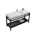 cisco-60-single-sink-stainless-steel-console-with-acrylic-sink-matt-black-ac60s-bk