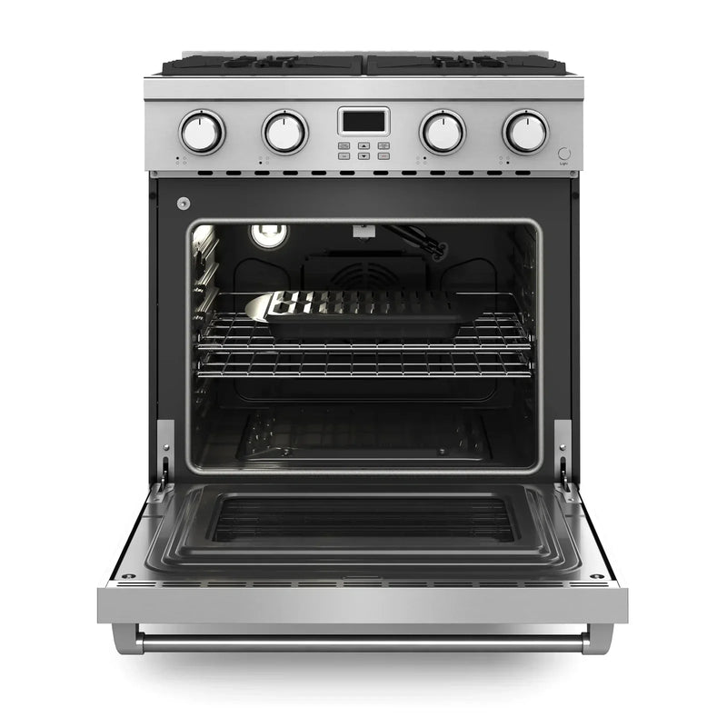 Thor Kitchen 3-Piece Appliance Package - 30-Inch Gas Range, Refrigerator, and Dishwasher in Stainless Steel