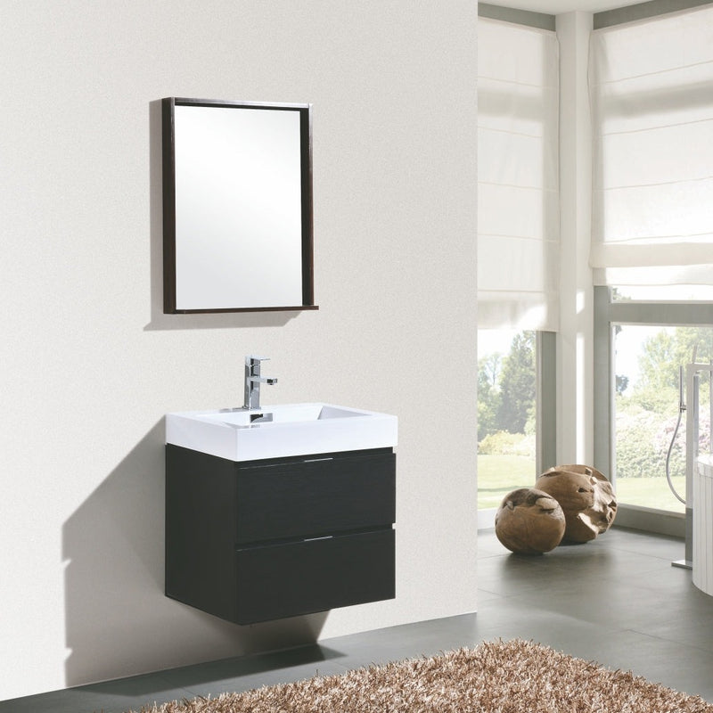 bliss-24-black-wall-mount-modern-bathroom-vanity-bsl24-bk