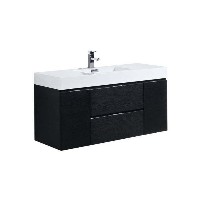 bliss-48-black-wall-mount-modern-bathroom-vanity-bsl48-bk