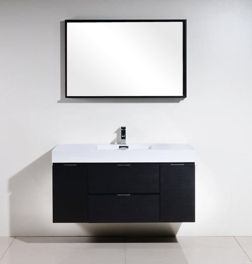 bliss-48-black-wall-mount-modern-bathroom-vanity-bsl48-bk