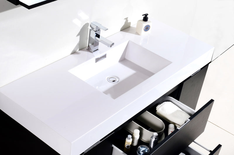 bliss-48-black-wall-mount-modern-bathroom-vanity-bsl48-bk
