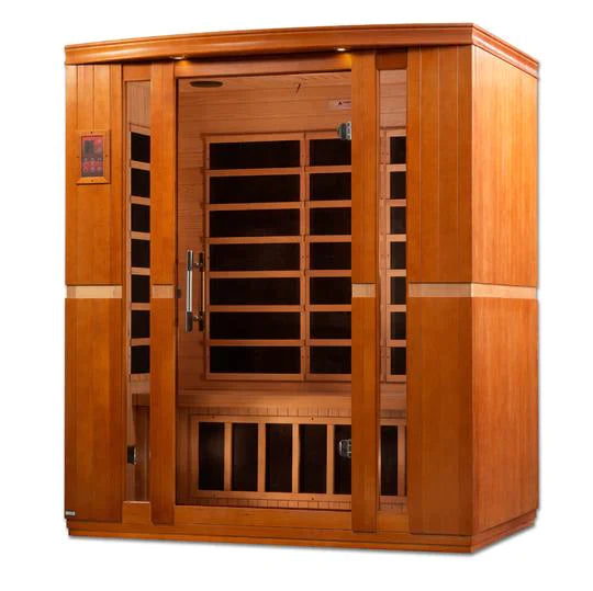 Golden Designs Dynamic Bellagio 3-person Low EMF (Under 8MG) FAR Infrared Sauna (Canadian Hemlock) - DYN-6306-02