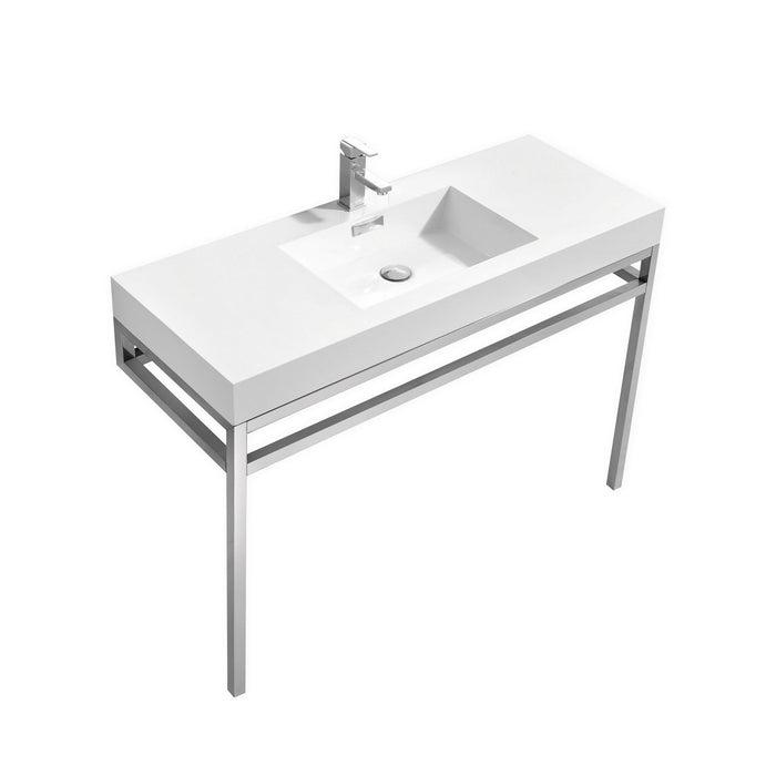 haus-48-stainless-steel-console-w-white-acrylic-sink-chrome-ch48