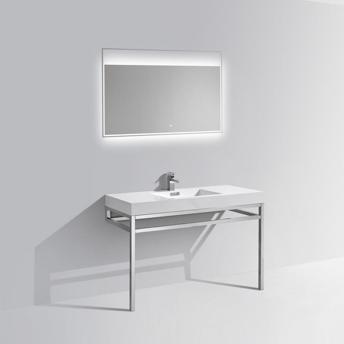 haus-48-stainless-steel-console-w-white-acrylic-sink-chrome-ch48