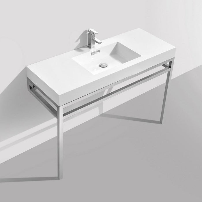 haus-48-stainless-steel-console-w-white-acrylic-sink-chrome-ch48