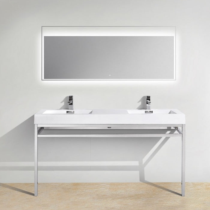 haus-60-double-sink-stainless-steel-console-w-white-acrylic-sink-chrome-ch60d