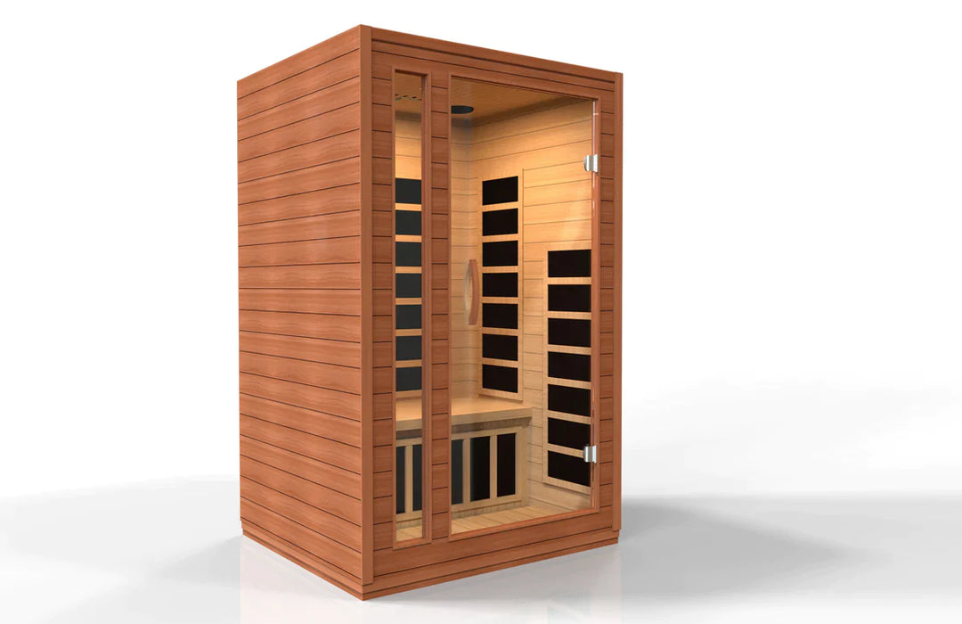 Golden Designs Dynamic "Avila Elite" FAR Infrared Sauna with Hemlock Wood - DYN-6103-01 Elite