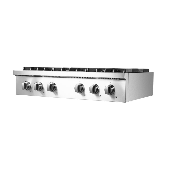 Forno 36″ Gas Rangetop ALTA QUALITA Pro-Style 6 Sealed Burners - FCTGS5737-36