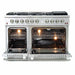 Forno 2-Piece Appliance Package - 48-Inch Gas Range with Air Fryer & 56-Inch Pro-Style Refrigerator in Stainless Steel