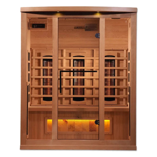 golden-designs-3-person-full-spectrum-puretech™-near-zero-emf-far-infrared-sauna-with-himalayan-salt-bar-canadian-hemlock-gdi-8030-02