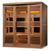Golden Designs 6-Person Full Spectrum PureTech™ Near Zero EMF FAR Infrared Sauna with Himalayan Salt Bar Canadian Hemlock - GDI-8260-01