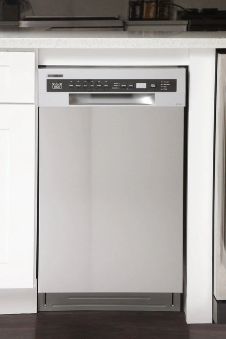 Kucht 18 in. Stainless Steel Front Control Smart Built-In Tall Tub Dishwasher 120-volt with Stainless Steel Tub K7740D