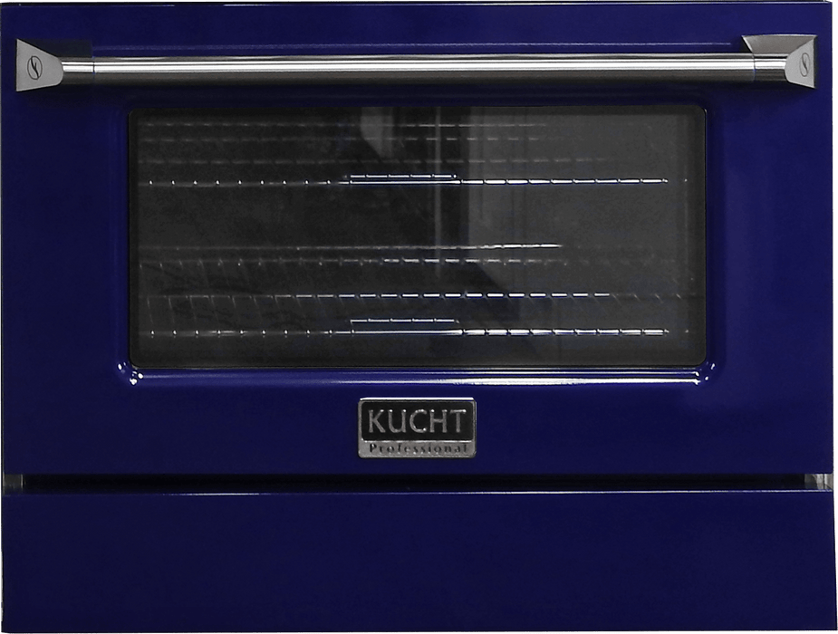 Kucht 36-Inch Pro-Style Dual Fuel Range in Stainless Steel with Blue Oven Door (KDF362-B)