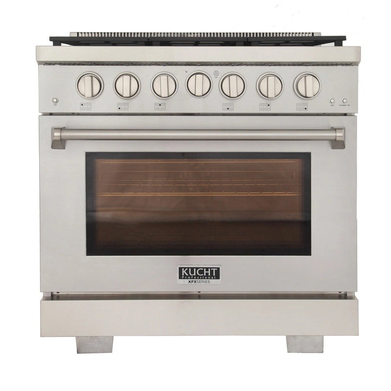 Kucht 36 in. 5.2 cu. ft. All Gas Range in Stainless Steel with Accents - KFX360