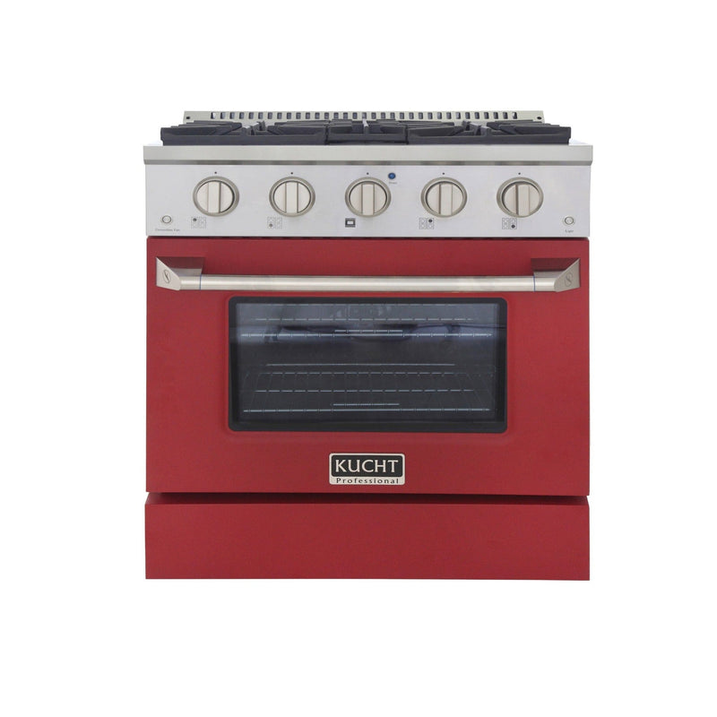 Kucht 30 in. 4.2 cu. ft. Professional All Gas Range in Stainless Steel with Color Options KNG301