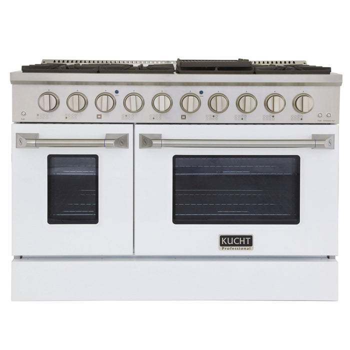 Kucht 48 in. 6.7 cu. ft. Professional All Gas Range in Stainless Steel with Color Options KNG481