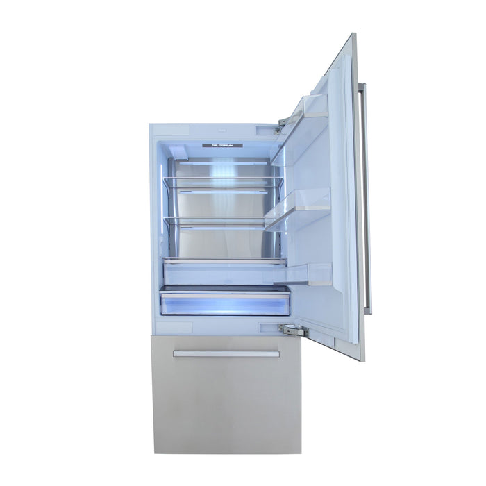 Kucht 36-Inch Built-In Refrigerator in Stainless Steel with Ice Maker (KR360SD, K36SDSSP, K36SDSSH)