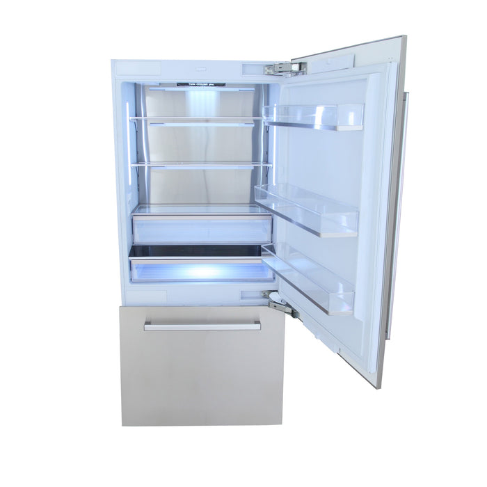 Kucht 36-Inch Built-In Refrigerator in Stainless Steel with Ice Maker (KR360SD, K36SDSSP, K36SDSSH)