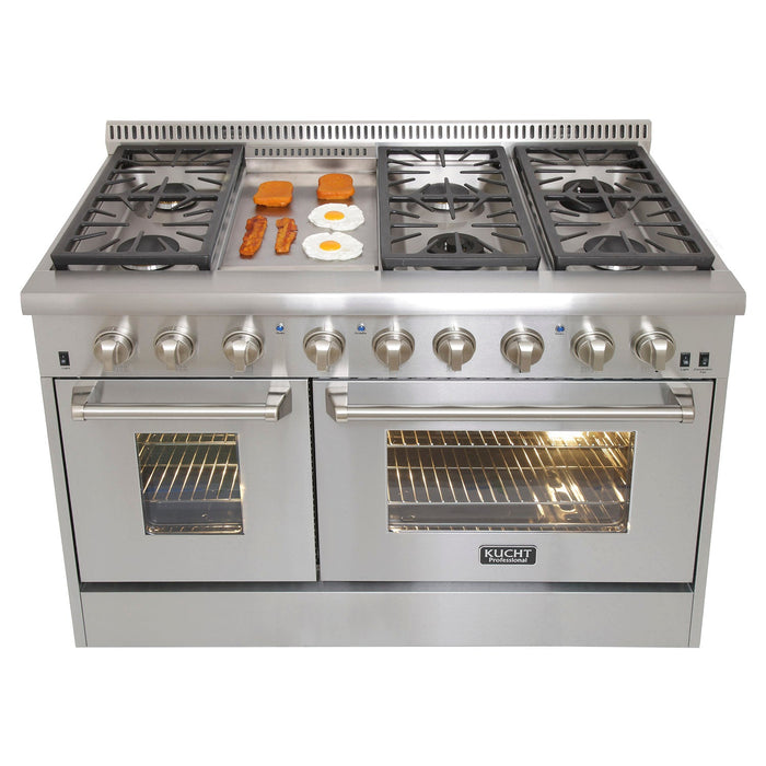 Kucht 48″ Freestanding Dual-Fuel Range KRD486F