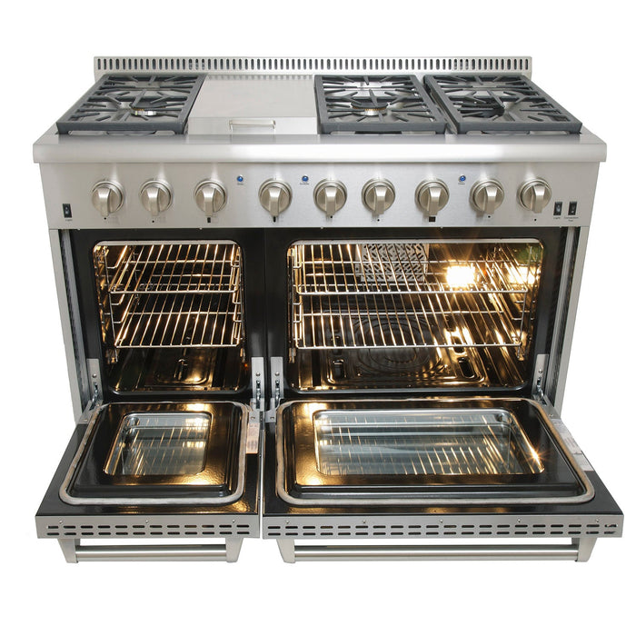 Kucht 48″ Freestanding Dual-Fuel Range KRD486F