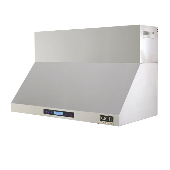 Kucht 48-Inch Wall Mounted Range Hood 1200 CFM in Stainless Steel & Silver (KRH4821A)