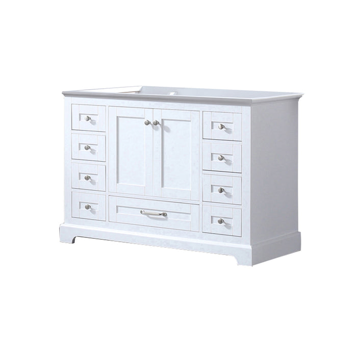 Lexora Dukes 48" White Vanity Cabinet Only - LD342248SA00000