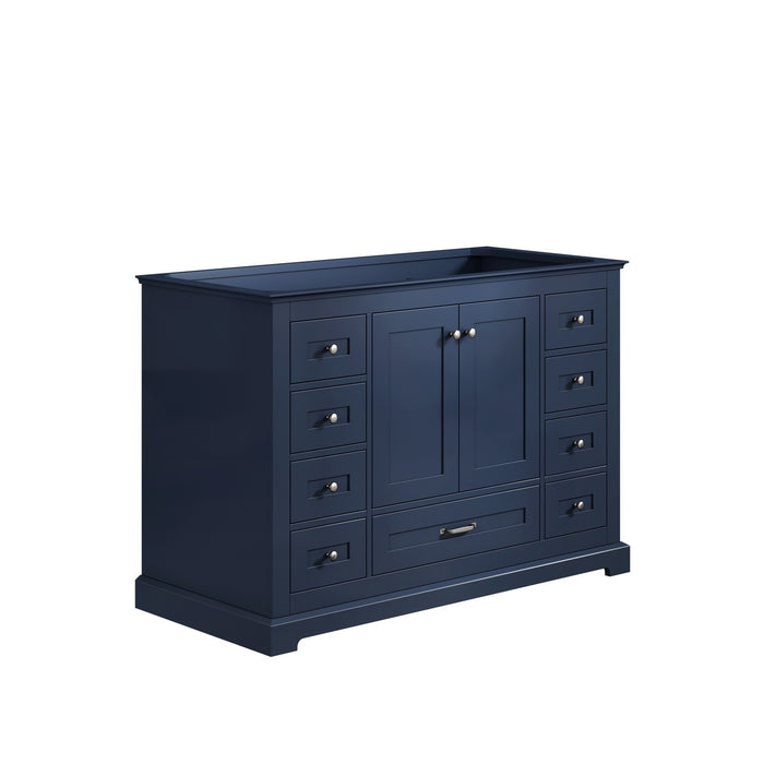 Lexora Dukes 48" Navy Blue Vanity Cabinet Only LD342248SE00000