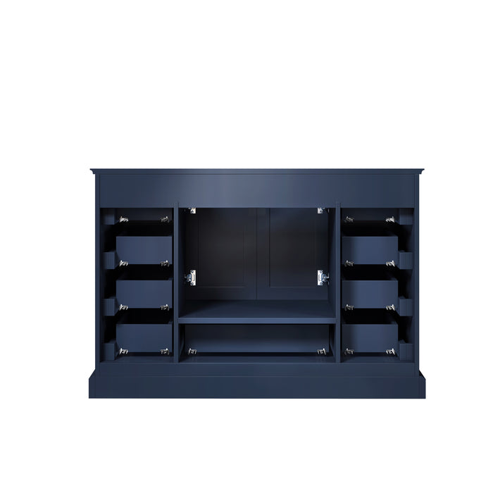 Lexora Dukes 48" Navy Blue Vanity Cabinet Only LD342248SE00000