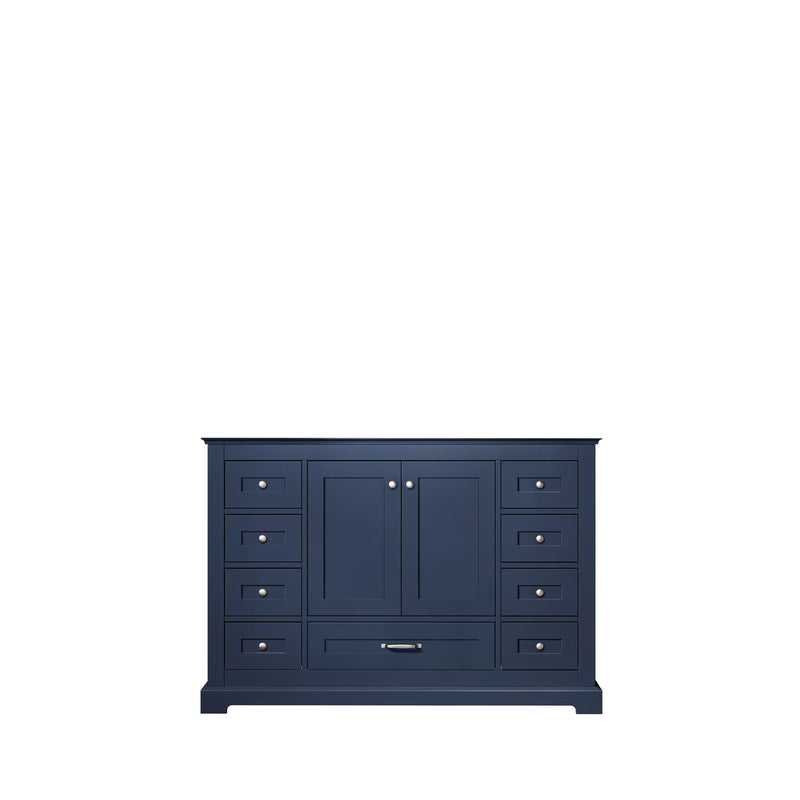 Lexora Dukes 48" Navy Blue Vanity Cabinet Only LD342248SE00000