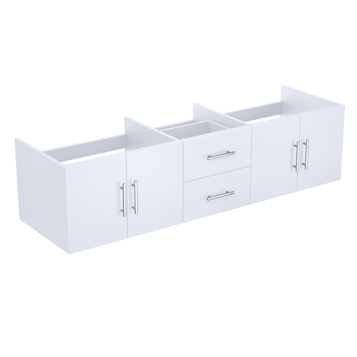 Lexora Geneva 72" Glossy White Vanity Cabinet Only LG192272DM00000