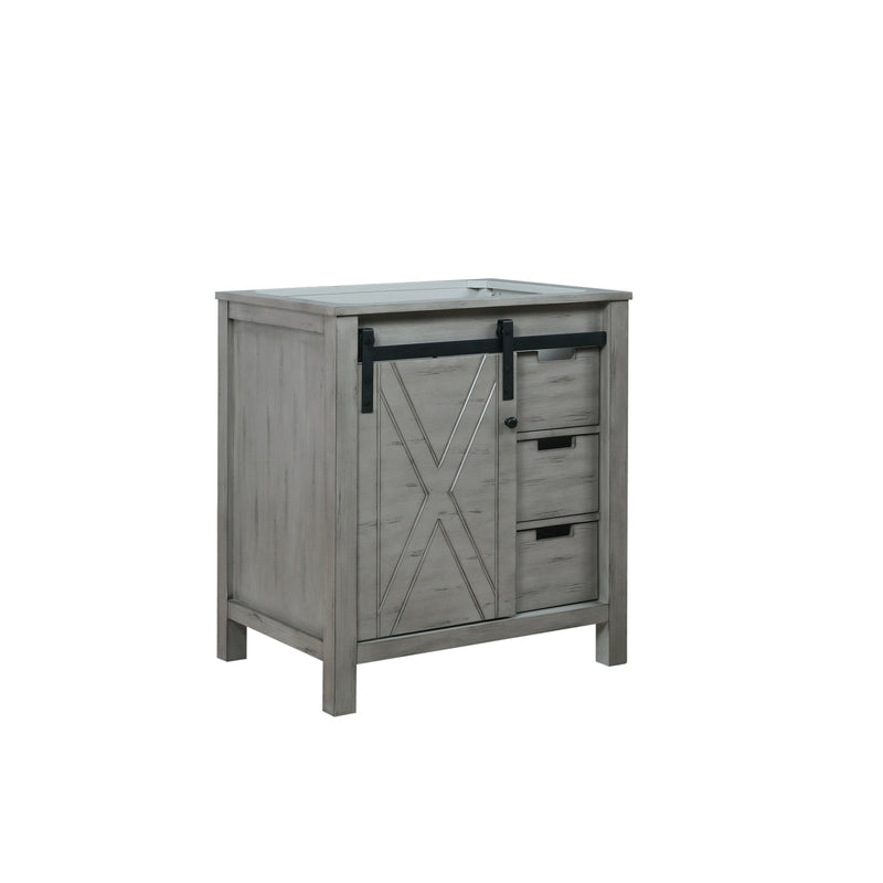 Lexora  Marsyas 30" Ash Grey Vanity Cabinet Only LM342230SH00000