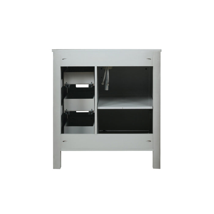 Lexora  Marsyas 30" Ash Grey Vanity Cabinet Only LM342230SH00000