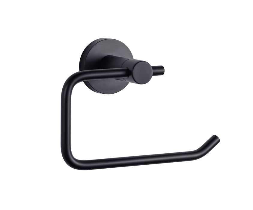 Lexora Bagno Nera Stainless Steel Toilet Paper Holder - Matte Black LPH16152MB