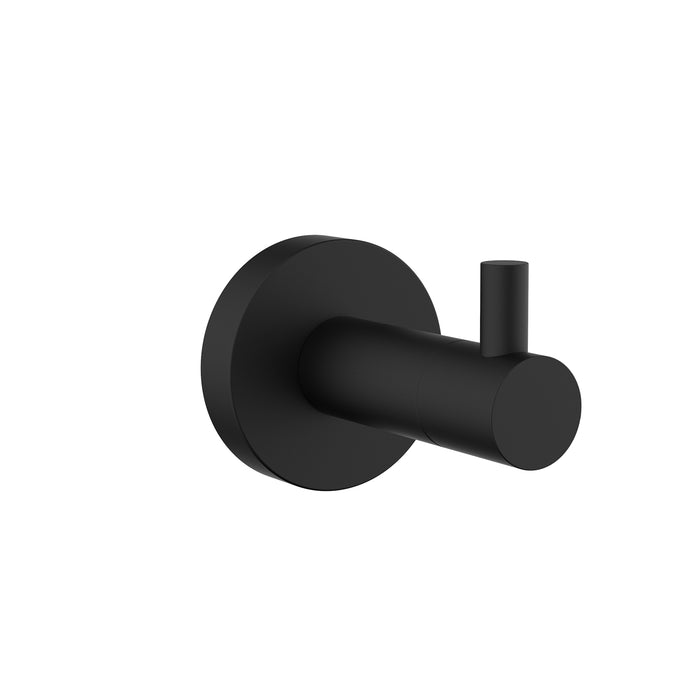 Lexora Bagno Nera Stainless Steel Robe Hook - Matte Black LRH16152MB