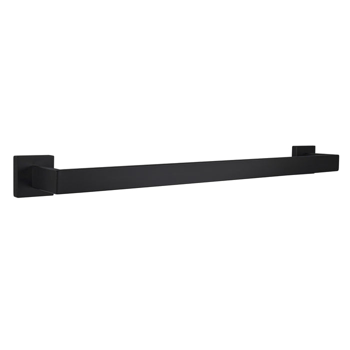 Lexora Bagno Lucido Stainless Steel 24" Towel Bar - Matte Black LTB2414152MB