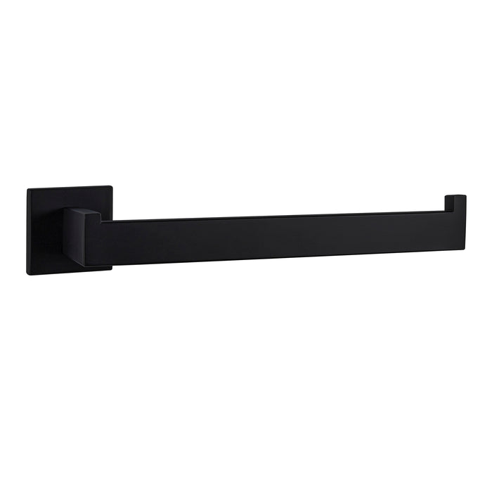 Lexora Bagno Lucido Stainless Steel Towel Holder - Matte Black LTR14152MB