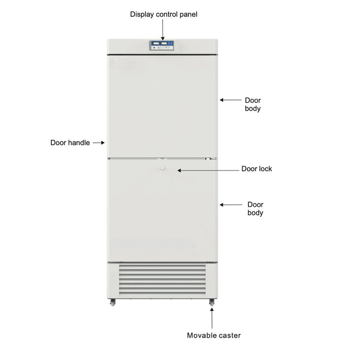 Kings Bottle -10~-25°C Low Temperature 450L Two Chambers Biomedical Freezer MLF450