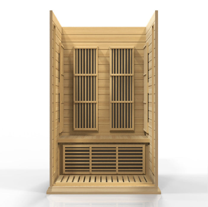 Golden Designs Maxxus 2-Person Near Zero EMF (Under 2MG) FAR Infrared Sauna (Canadian Hemlock) - MX-K206-01-ZF