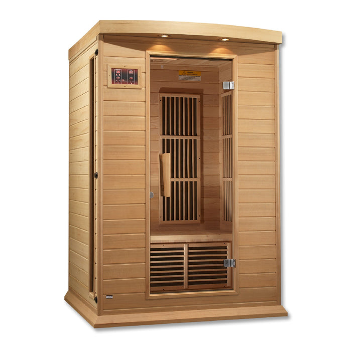 Golden Designs Maxxus 2-Person Near Zero EMF (Under 2MG) FAR Infrared Sauna (Canadian Hemlock) - MX-K206-01-ZF