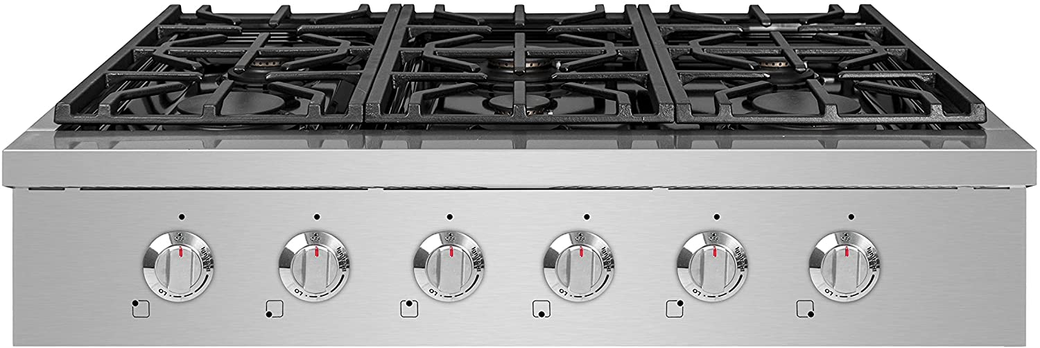 NXR 36" Natural Gas Cooktop & Under Cabinet Hood Bundle, Stainless Steel SCT3611RHBD