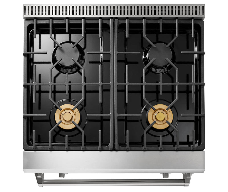 Thor Kitchen 30" Gas Range with 4.55 Cu. Ft. Self-Cleaning Oven and Tilt Panel in Stainless Steel (TRG3001)