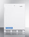 Accucold 24" Wide All-Refrigerator ADA Compliant with Automatic Defrost and White Exterior