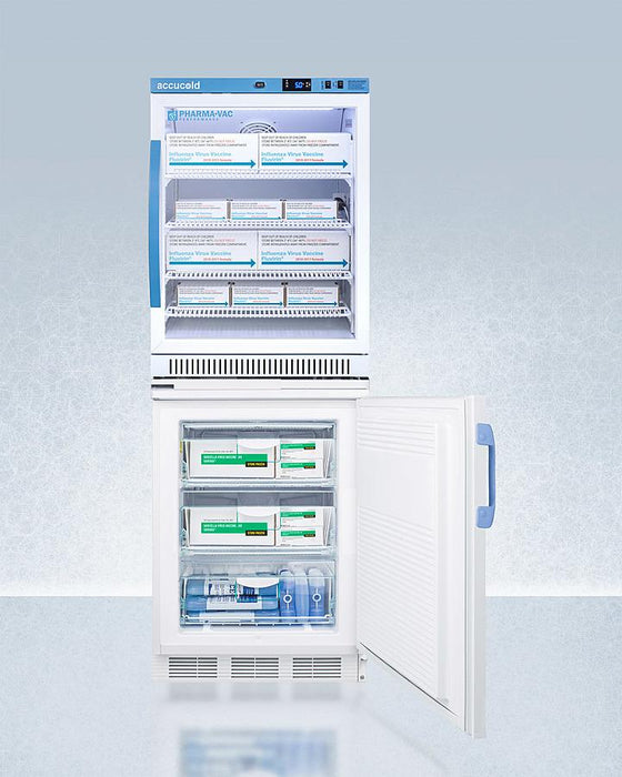 Accucold 24" Wide All-Refrigerator/All-Freezer Combination